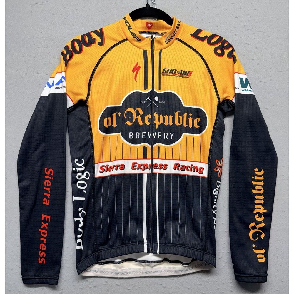 Voler Sierra Express Racing Cycling Jersey Long Sleeve Full Zip Ol Republic JR